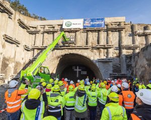 Ražba tunelu Homole. Foto: Eurovia CZ