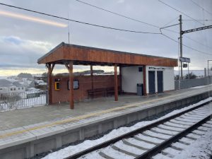 Nová zastávka Osová - Vlkov. Foto: Jan Sůra / Zdopravy.cz