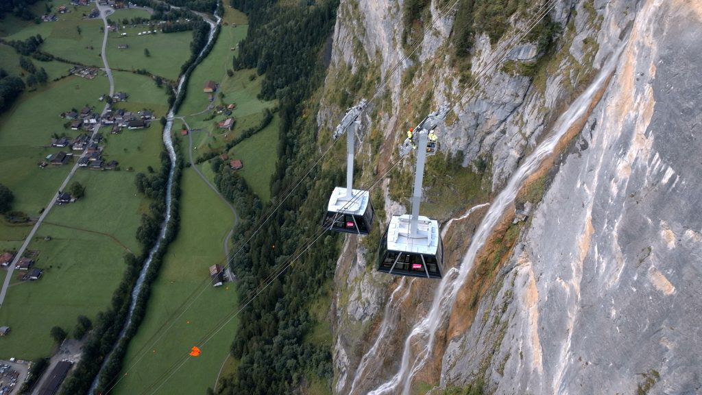 Nová lanovka Stechelberg - Mürren. Foto: Garaventa