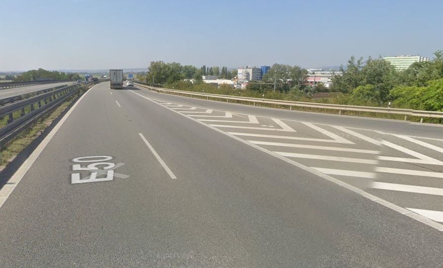 Křižovatka Slatina na D1. Foto: Google Street View