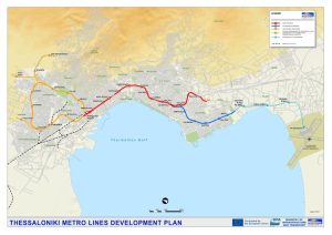 Mapa metra v Soluni. Foto: emetro.gr