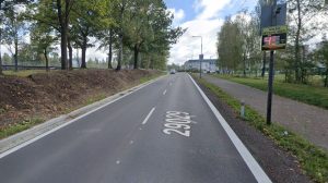 Radar v ulici U Přehrady v Jablonci nad Nisou. Foto: Google Street View