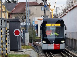 První představení tramvaje Škoda Forcity Plus 52T v Plzni. Foto: Zdopravy.cz / Jan Nevyhoštěný