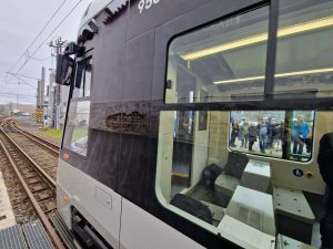 První představení tramvaje Škoda Forcity Plus 52T v Plzni. Foto: Zdopravy.cz / Jan Nevyhoštěný