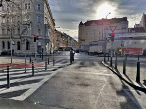 Cyklopruh v Ovenecké ulici na pražské Letné. Foto: TSK