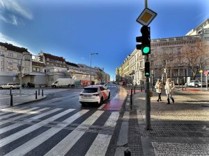 Cyklopruh ve Veletržní ulici na pražské Letné. Foto: TSK