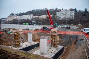 Práce v rámci rekonstrukce nádraží Praha-Smíchov. Foto: PID