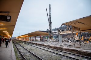 Bourací práce v rámci rekonstrukce nádraží Praha-Smíchov. Foto: PID