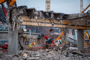 Bourací práce v rámci rekonstrukce nádraží Praha-Smíchov. Foto: PID