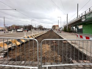 Rekonstrukce ulice před pražským výstavištěm. Foto: TSK