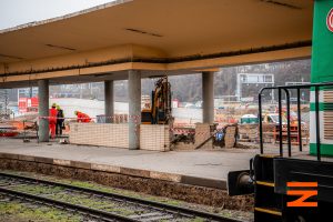 Bourací práce v rámci rekonstrukce nádraží Praha-Smíchov. Foto: SŽ