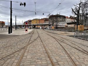 Rekonstrukce ulice před pražským výstavištěm. Foto: TSK