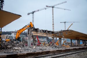 Bourací práce v rámci rekonstrukce nádraží Praha-Smíchov. Foto: PID