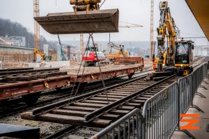 Bourací práce v rámci rekonstrukce nádraží Praha-Smíchov. Foto: SŽ