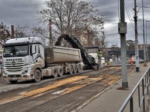 Rekonstrukce ulice před pražským výstavištěm. Foto: TSK