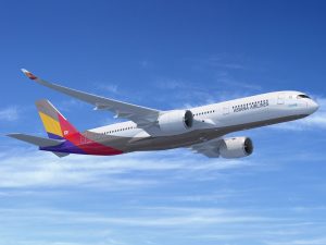 Airbus A350 letecké společnosti Asiana Airlines. Foto: Asiana