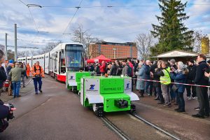 První tramvaj Stadler TINA pro Halle. Foto: Havag.de