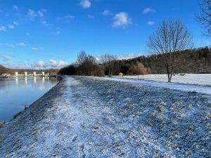 Hluboká nad Vltavou, místo budoucí lávky. Autor: Zdopravy.cz/Jan Šindelář