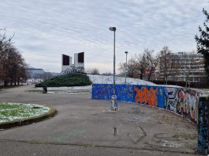 Umístění budoucího severního vestibulu metra Vltavská. Foto: Zdopravy.cz