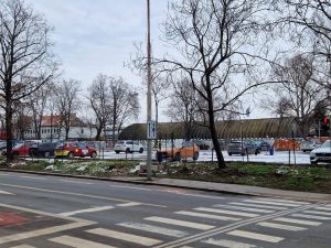 Umístění budoucího severního vestibulu metra Vltavská. Foto: Zdopravy.cz