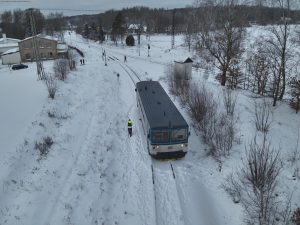 Vykolejení vlaku v Rybništi. Foto: Hasiči SŽ