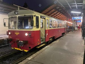 Motorový vůz na lince S34 na Masarykově nádraží. Foto: Ondřej Kubala