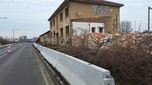 Demolice drážních objektů v Mělníku. Foto: ŘSD