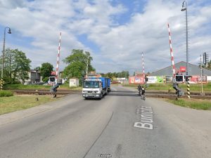 Přejezd ve Vratimově, který nahradí podjezd.
Zdroj: Google Street View