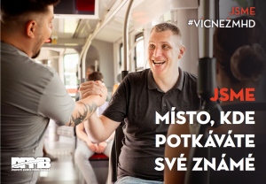 Reklamní kampaň brněnského dopravního podniku. Zdroj: DPMB