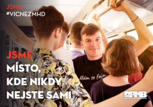 Reklamní kampaň brněnského dopravního podniku. Zdroj: DPMB