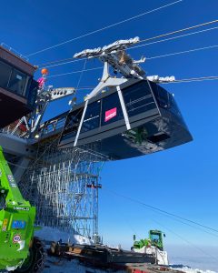 Práce na nové lanovce na Schilthorn. Foto: Garaventa