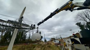 Práce na první lanovce v Paříži. Foto: Île-de-France Mobilités