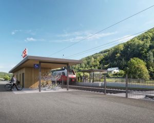 Traisetalbahn po modernizaci. Vizualizace: ÖBB