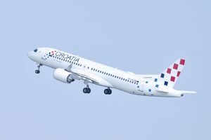 Airbus A220 společnosti Croatia Airlines. Pramen: Letiště Praha