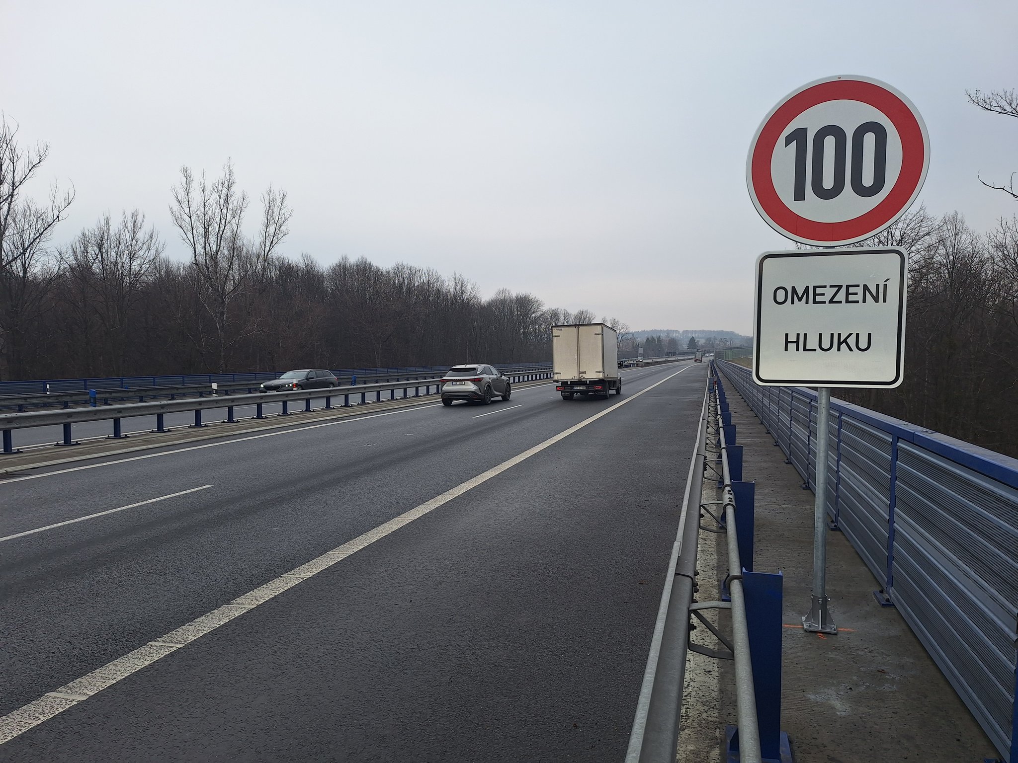 Snížení rychlosti na obchvatu Frýdku-Místku. Zdroj: ŘSD