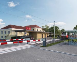 Traisetalbahn po modernizaci. Vizualizace: ÖBB