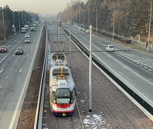 Zmodernizovaná trať na Novou Ulici v Olomouci.
Zdroj: DPMO