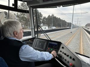 Zmodernizovaná trať na Novou Ulici v Olomouci.
Zdroj: DPMO