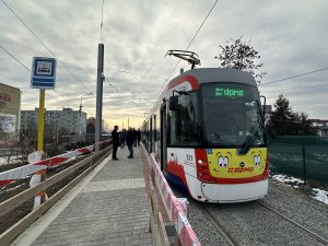 Zmodernizovaná trať na Novou Ulici v Olomouci.
Zdroj: DPMO