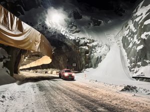 Ražba tunelu Grenland v Norsku. Pramen: Metrostav Norge