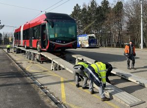 První trolejbus 33TR pro České Budějovice. Pramen: DPMCB