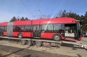 První trolejbus 33TR pro České Budějovice. Pramen: DPMCB