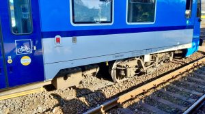 Vykolejení vlaku ve stanici Ostrava-Bartovice.
Zdroj: HZS SŽ