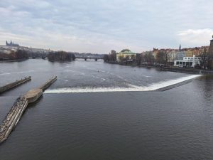 Rekonstrukce historického Šítkovského jezu pod Jiráskovým mostem v raze. Foto: Povodí Vltavy