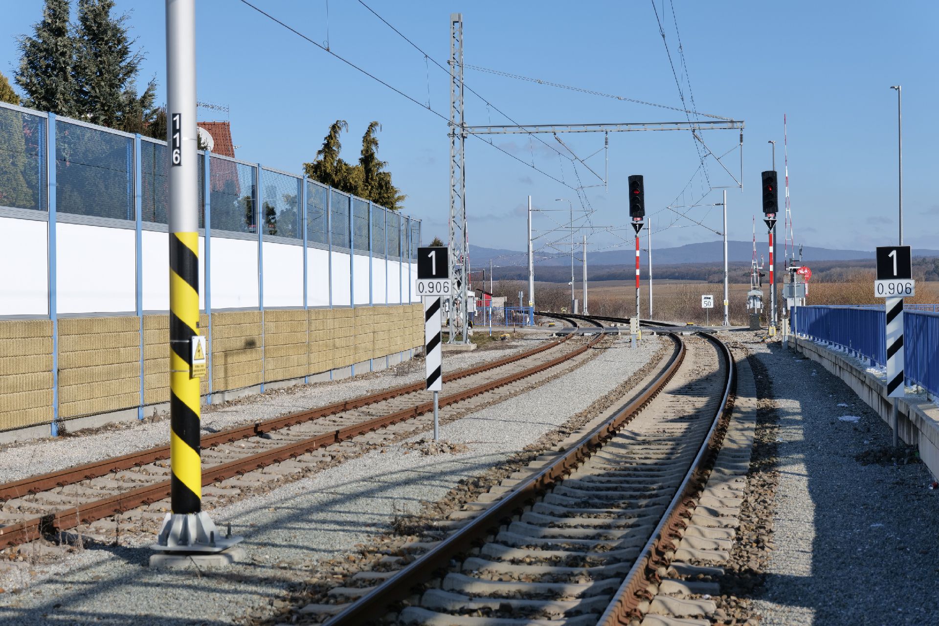 Modernizovaná trať Haniska pri Košiciach - Moldava nad Bodvou. Foto: ŽSR