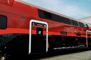 První dvoupodlažní railjet pro ÖBB. Foto: Stadler Rail / ÖBB