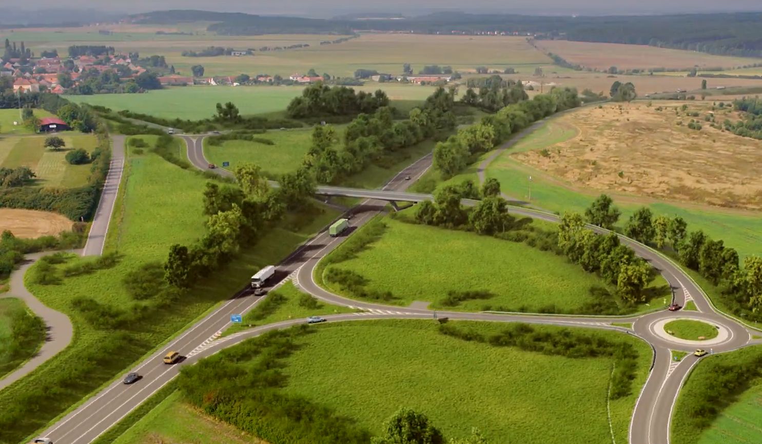 Vizualizace obchvatu Přeštic. Foto: ŘSD