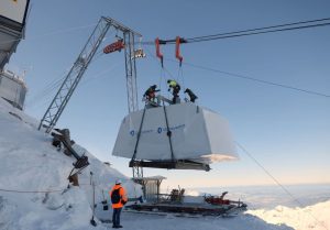 Práce na nové lanovce na Schilthorn. Foto: Garaventa