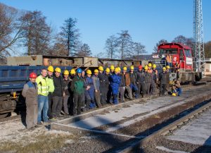 První rám dovezený po vlečce v Zábřehu do areálu CZ LOKO v Zábřehu. Foto: Dalibor Palko / CZ LOKO