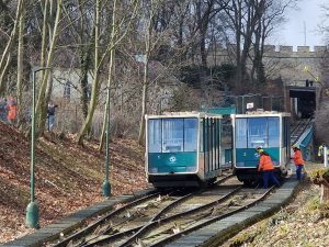 Poslední jízda lanovky na pražský Petřín. Foto: Zdopravy.cz